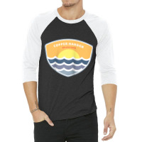 Copper Harbor Michigan Mi Sunset Vacation Souvenir Raglan Baseball Tee 3/4 Sleeve Shirt | Artistshot