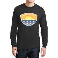 Copper Harbor Michigan Mi Sunset Vacation Souvenir Raglan Baseball Tee Long Sleeve Shirts | Artistshot