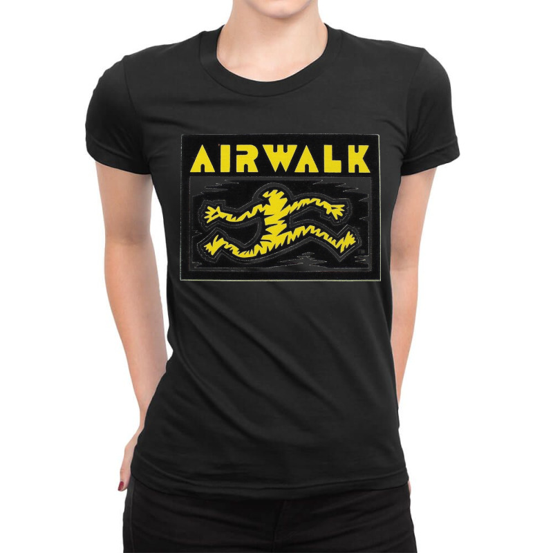 Running Man Airwalk Shoes Skateboard Design. Classic Ladies Fitted T-Shirt by SamaraMcCullou | Artistshot