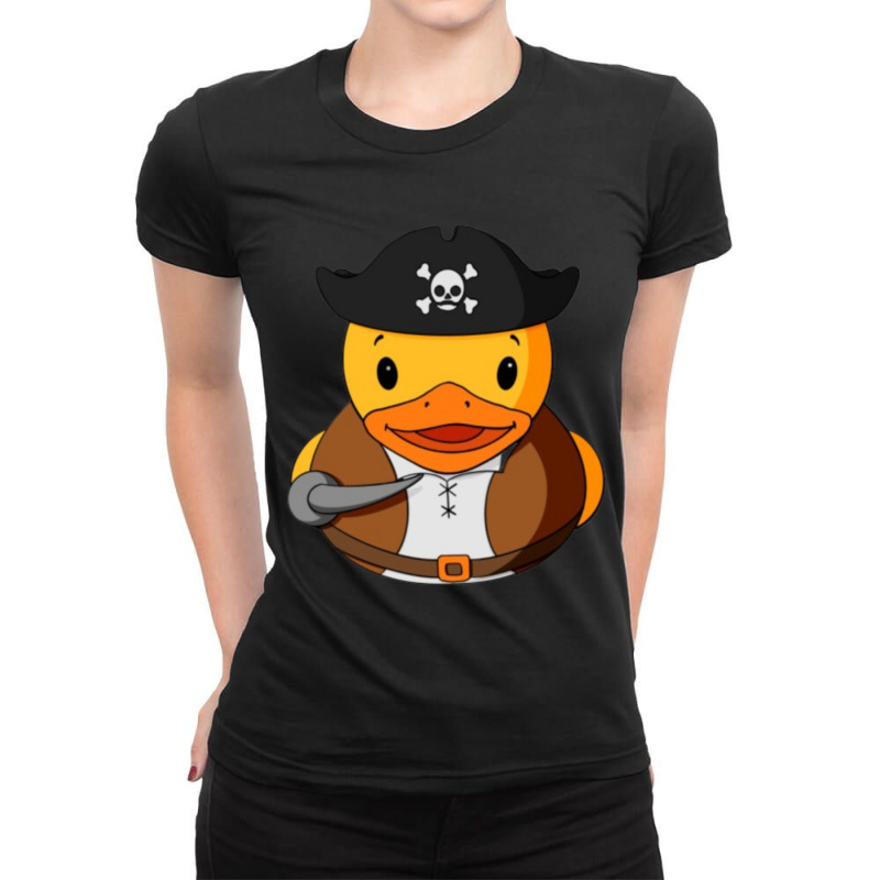 Duck With A Sword  (14) Ladies Fitted T-Shirt by cm-arts | Artistshot