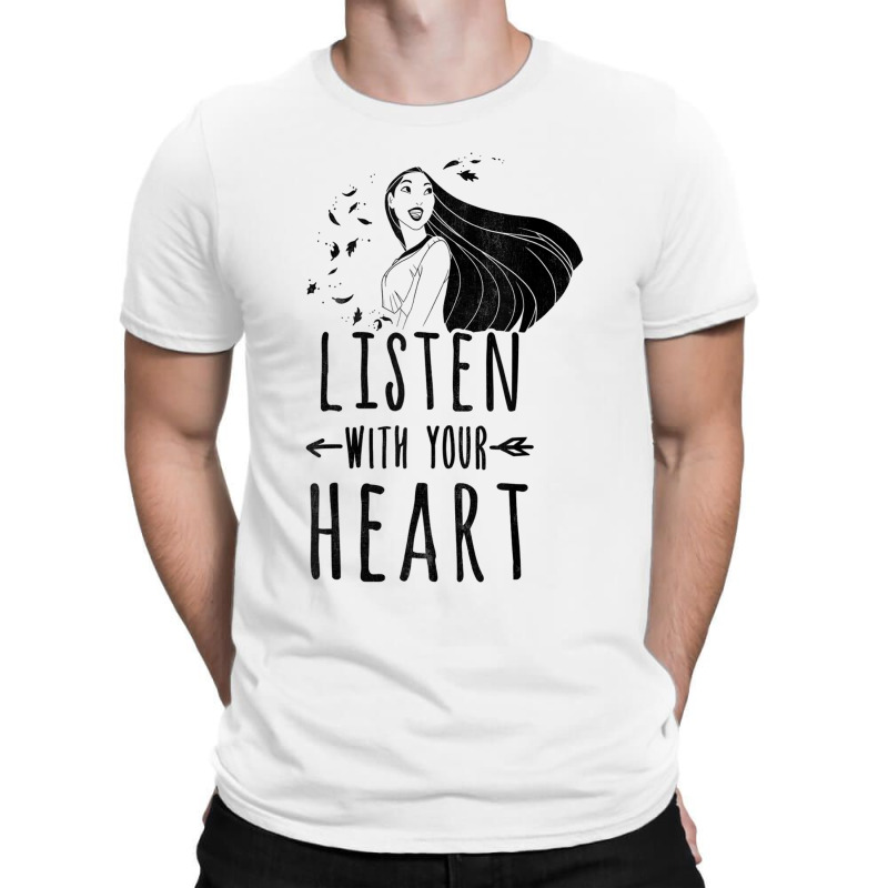 Funny Pocahontas Listen With Your Heart Graphic T-shirt | Artistshot