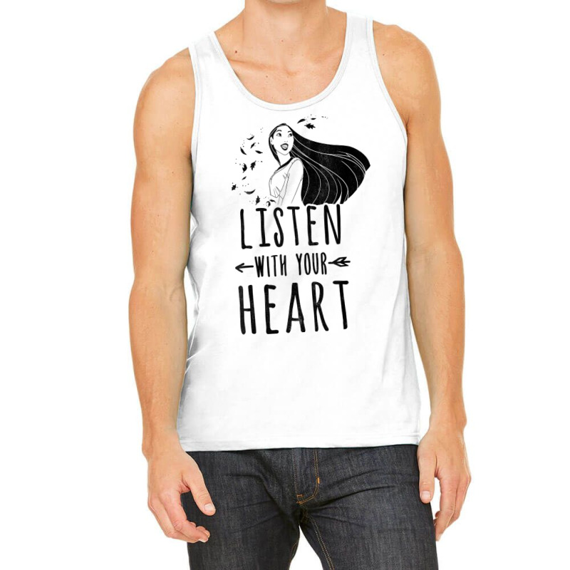 Funny Pocahontas Listen With Your Heart Graphic Tank Top | Artistshot