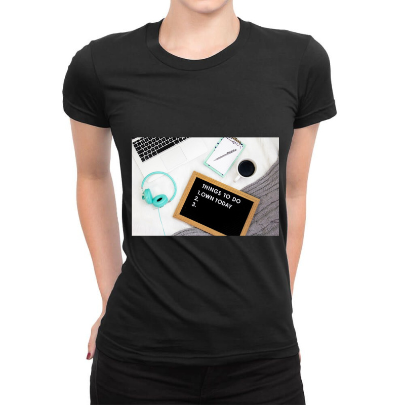 Things To Do List Ladies Fitted T-Shirt by cm-arts | Artistshot