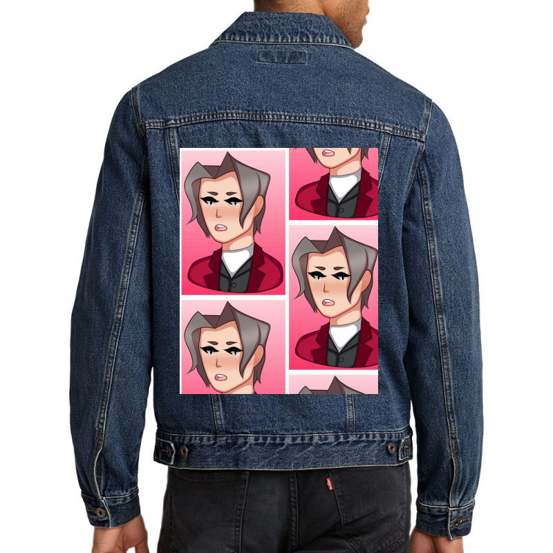 Miles Edgeworth Graphic Men Denim Jacket by cm-arts | Artistshot