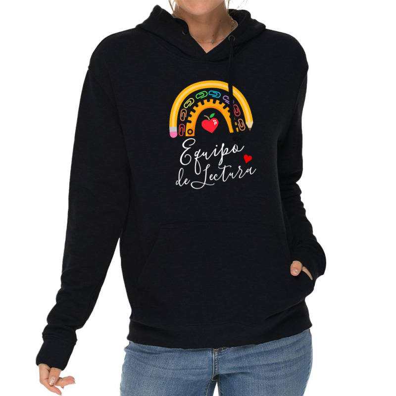 Equipo De Lectura Reading Crew Teacher Spanish Squad Lightweight Hoodie | Artistshot