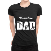 Triathlete Dad  Triathlon Ladies Fitted T-shirt | Artistshot