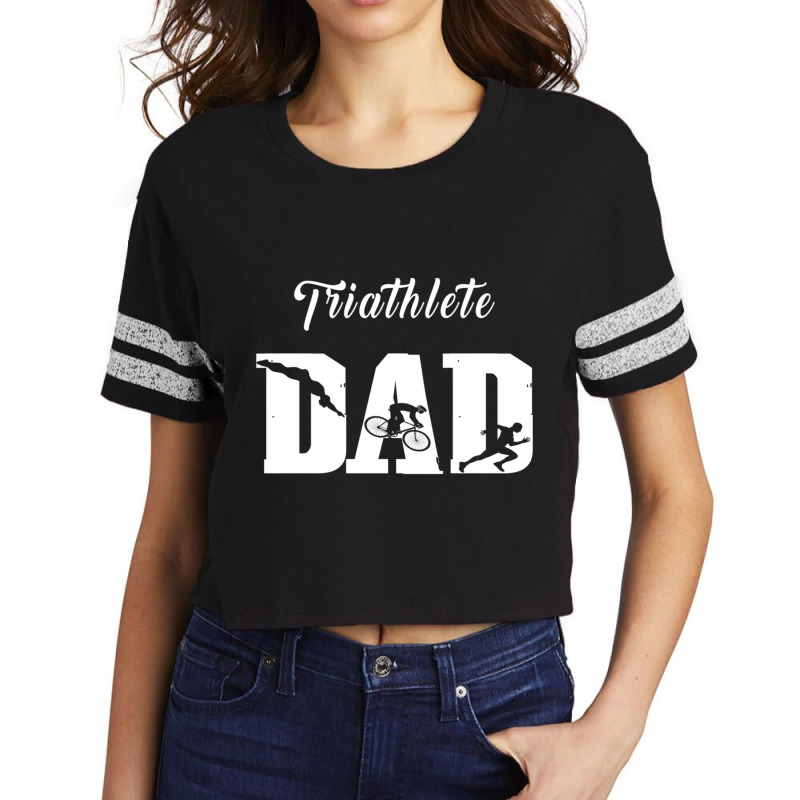 Triathlete Dad  Triathlon Scorecard Crop Tee by cm-arts | Artistshot