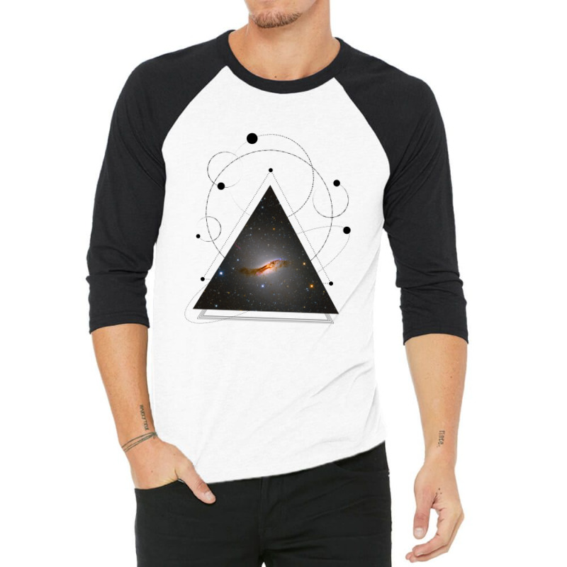 Galaxy In A Triangle 3/4 Sleeve Shirt by InspirationColor | Artistshot