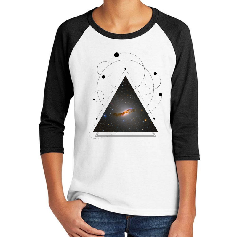 Galaxy In A Triangle Youth 3/4 Sleeve by InspirationColor | Artistshot