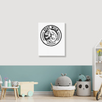 Funny Lion King Stay Wild Portrait Canvas Print | Artistshot