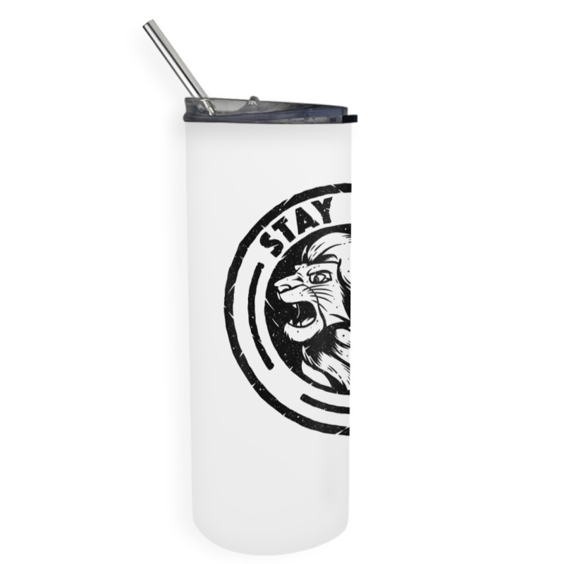 Funny Lion King Stay Wild Skinny Tumbler | Artistshot