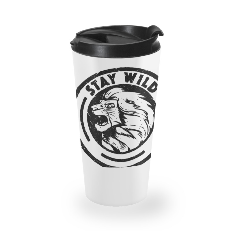 Funny Lion King Stay Wild Travel Mug | Artistshot