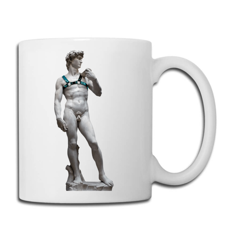 Michelangelo David Leather Harness Sculpture Art Male Statue Torso Coffee Mug | Artistshot