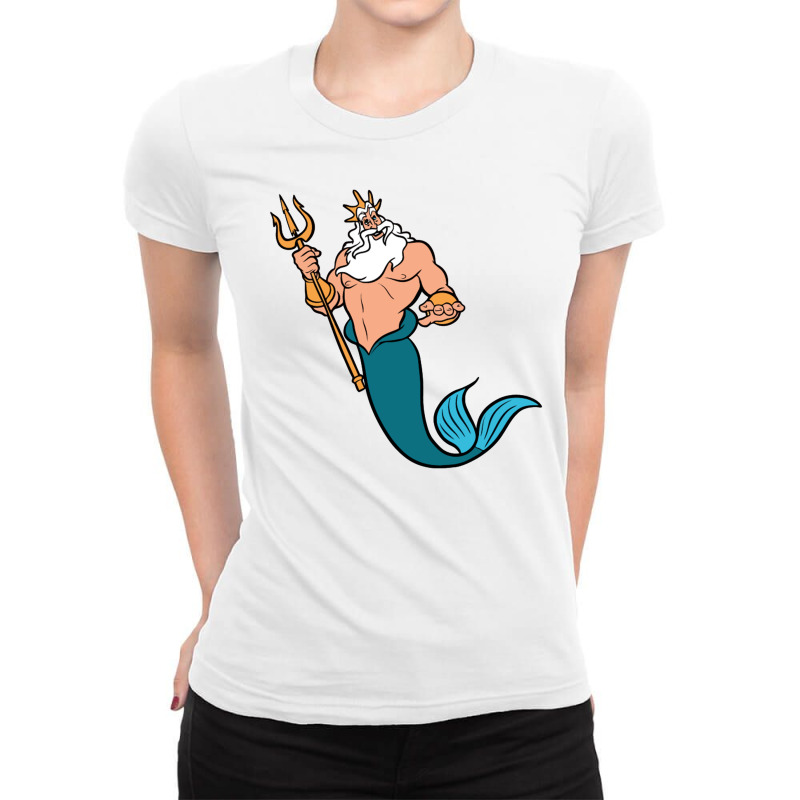 King Triton Ladies Fitted T-Shirt by jamaikan | Artistshot