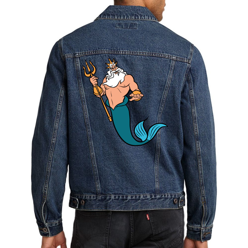 King Triton Men Denim Jacket by jamaikan | Artistshot