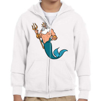 King Triton Youth Zipper Hoodie | Artistshot