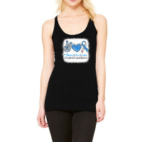 Diabetes Diabetic Bleached Peace Love Cure Diabetes T1d Awareness Surv Racerback Tank | Artistshot