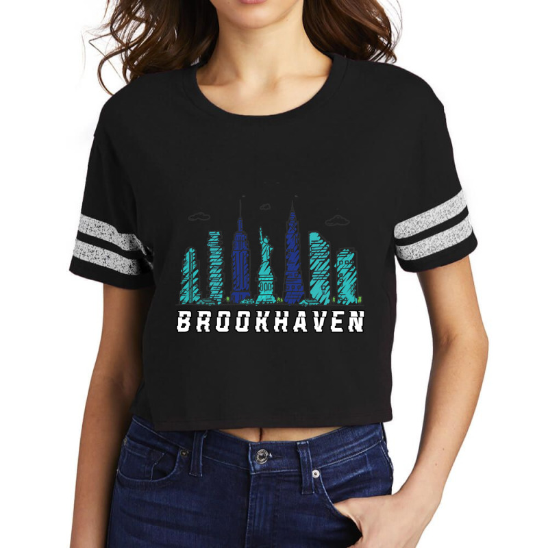 Brookhaven Long Island New York Scorecard Crop Tee by cm-arts | Artistshot