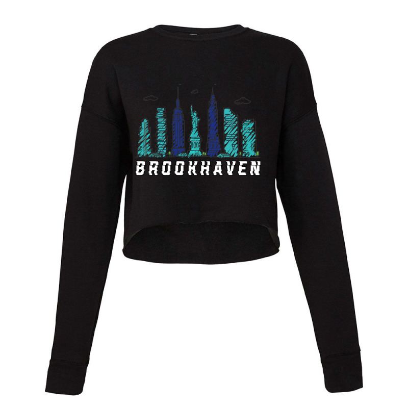 Brookhaven Long Island New York Cropped Sweater by cm-arts | Artistshot