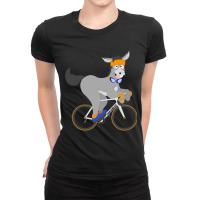 Team Dumbass On Bike Ladies Fitted T-shirt | Artistshot