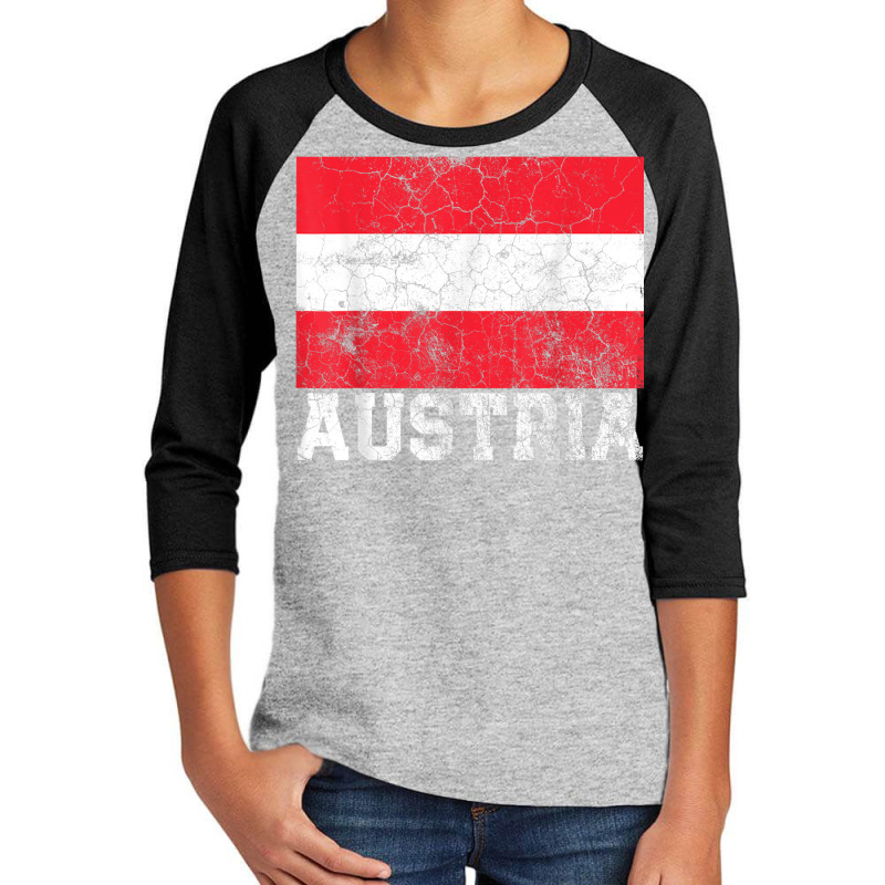 Austrian Austria Flag Pride Roots Country Family Nation Gift T Shirt Youth 3/4 Sleeve by buske | Artistshot