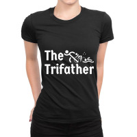 Triathlete Definition   Triathlon Dad  I Support My Fathers Threesome  Ladies Fitted T-shirt | Artistshot