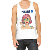 Fuckable Verified Blue Tick - Dark Humor Design Tank Top | Artistshot