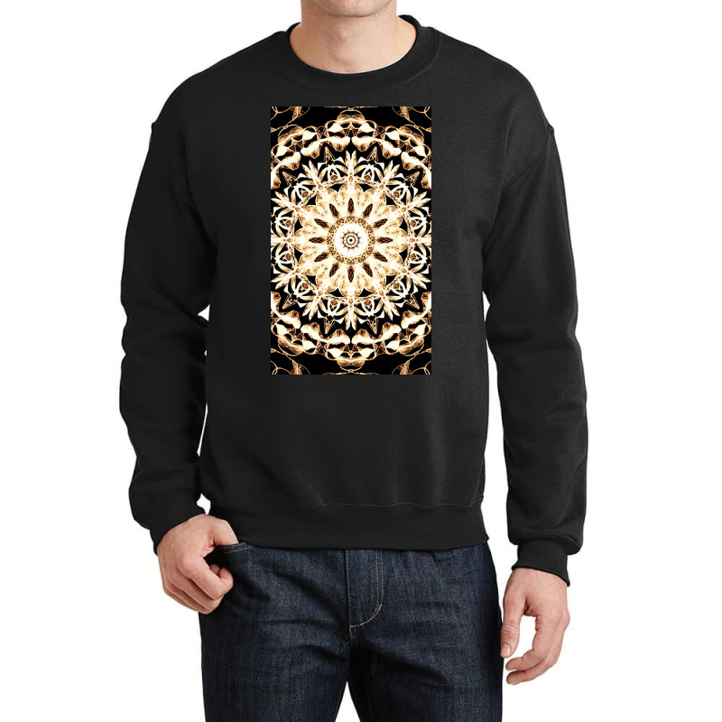 Modern Glowing Floral Art Design Crewneck Sweatshirt | Artistshot