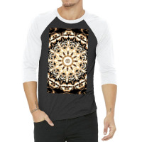 Modern Glowing Floral Art Design 3/4 Sleeve Shirt | Artistshot