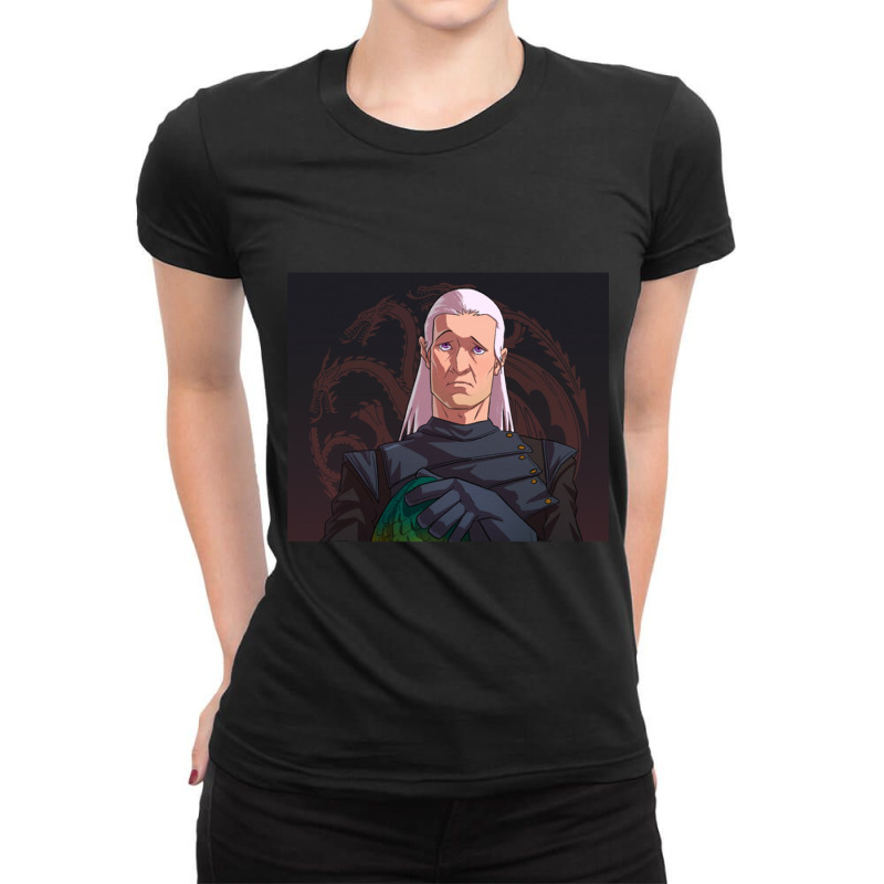 Daemon Ladies Fitted T-Shirt by cm-arts | Artistshot