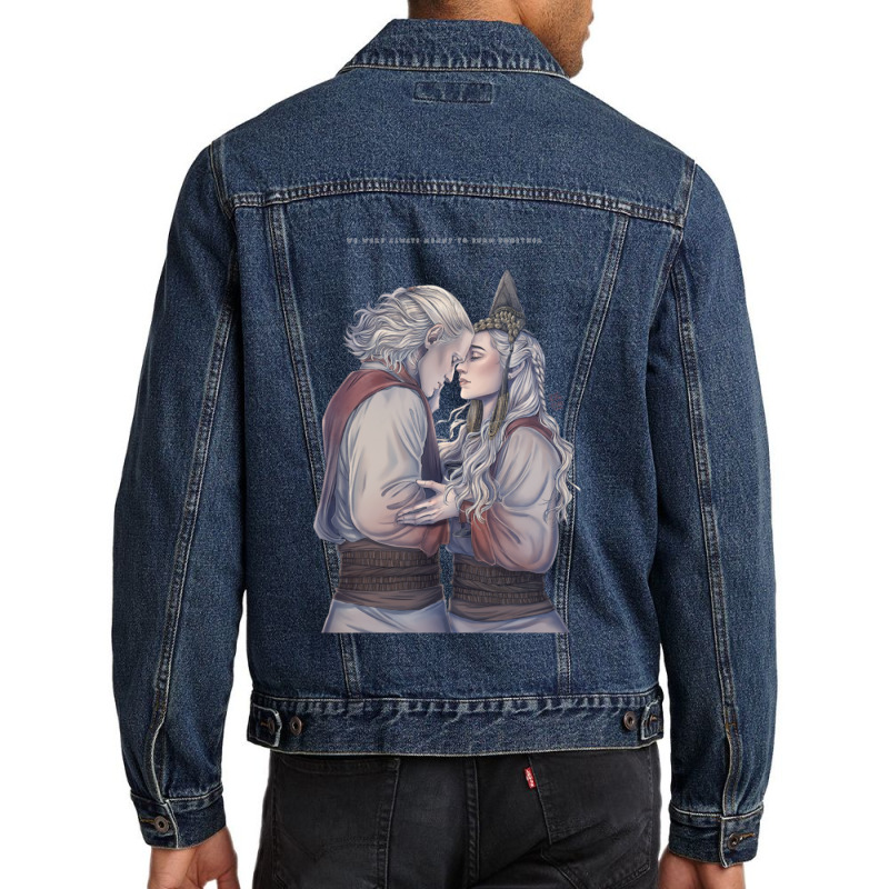 Daemon And Rhaenyra Men Denim Jacket by cm-arts | Artistshot