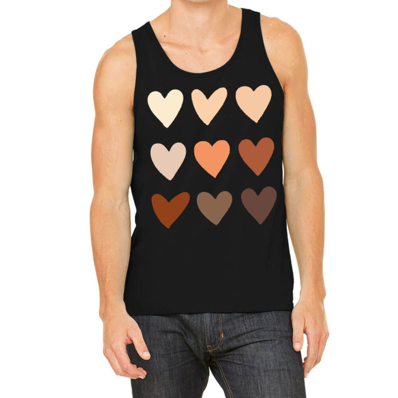 Melanin Skin Tone Hearts Tank Top | Artistshot