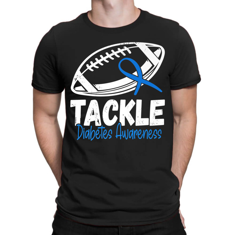 Tackle Diabetic Blue Diabetes Type 1 Awareness Warrior Men Premium T S T-Shirt by cm-arts | Artistshot