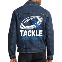 Tackle Diabetic Blue Diabetes Type 1 Awareness Warrior Men Premium T S Men Denim Jacket | Artistshot