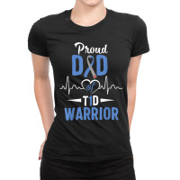 T1d Proud Dad Diabetes Awareness Type 1 Insulin Pancreas Ladies Fitted T-shirt | Artistshot