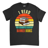 I Read Banned Books Tshirt Bookmark Funny Readers Reading Raglan Baseb Classic T-shirt | Artistshot