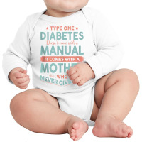 Type One Diabetes Mother Never Gives Up T1d Tank Top Long Sleeve Baby Bodysuit | Artistshot