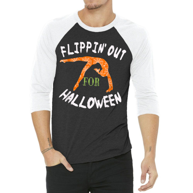 Girls Flipping Out For Halloween Gymnastics Gift 3/4 Sleeve Shirt | Artistshot