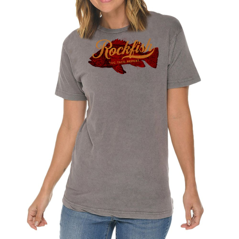 Rock Fish California West Coast Rockfish Tug Taco Repeat Premium T Shi Vintage T-Shirt by cm-arts | Artistshot