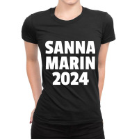 Sanna Marin 2024 - Sanna Marin - Sanna For Ladies Fitted T-shirt | Artistshot