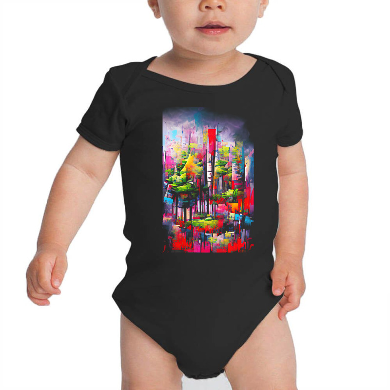 Forest T  Shirtcolorful Forest T  Shirt Baby Bodysuit by sengeryasmin | Artistshot