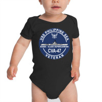 Uss Philippine Sea Cva 47 Veteran Long Sleeve T Shirt Baby Bodysuit | Artistshot