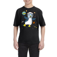 Spaceman Penguin Galaxy And Space Astronaut Seabird Raglan Baseball Te Youth Tee | Artistshot