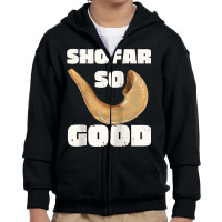 Rosh Hashanah Shofar So Good Jewish New Year Raglan Baseball Tee Youth Zipper Hoodie | Artistshot