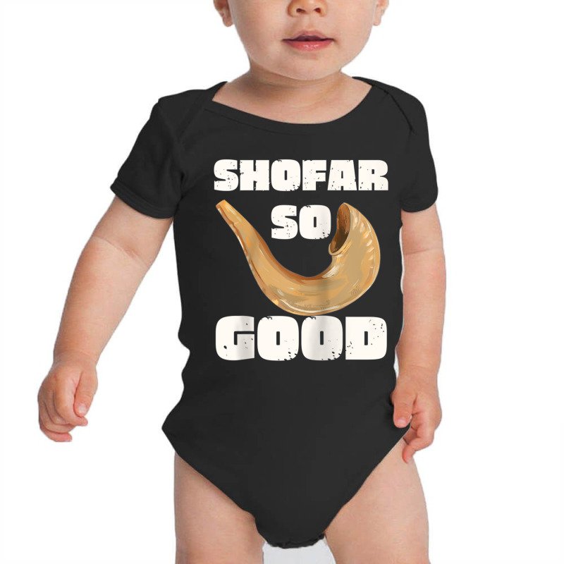 Rosh Hashanah Shofar So Good Jewish New Year Raglan Baseball Tee Baby Bodysuit | Artistshot