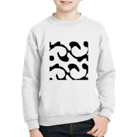 Black And White Swirl Pattern Youth Sweatshirt | Artistshot