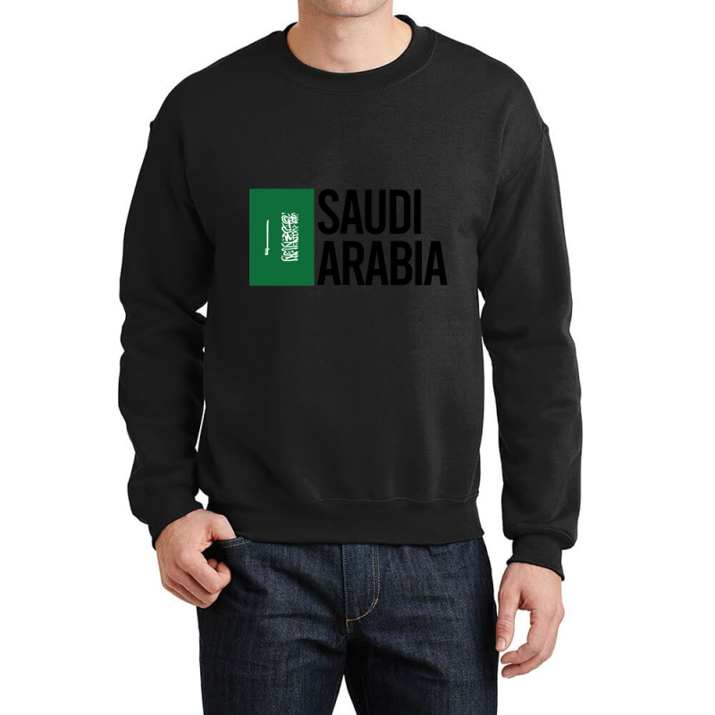 Saudi Arabia Minimal Design Collection Crewneck Sweatshirt by cm-arts | Artistshot