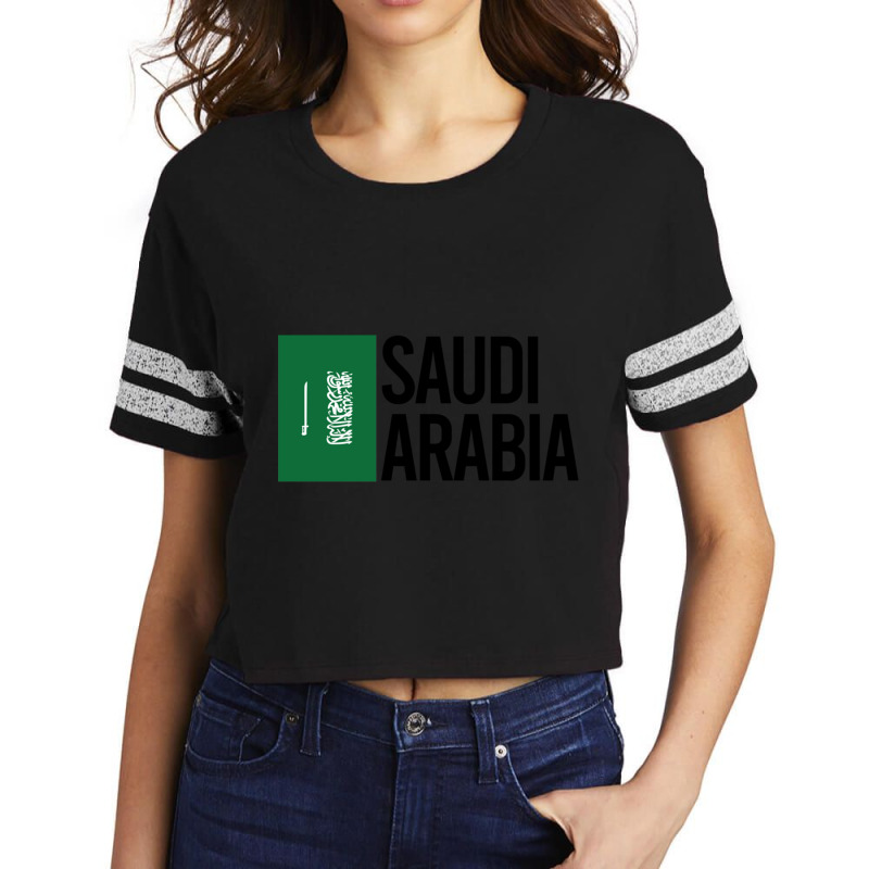 Saudi Arabia Minimal Design Collection Scorecard Crop Tee by cm-arts | Artistshot