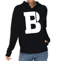 Letter B Capital Letter Alphabet Lightweight Hoodie | Artistshot