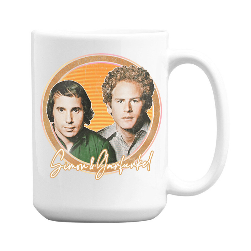 Simon Amp Garfunkel Retro Style Fan Design 15 Oz Coffee Mug | Artistshot